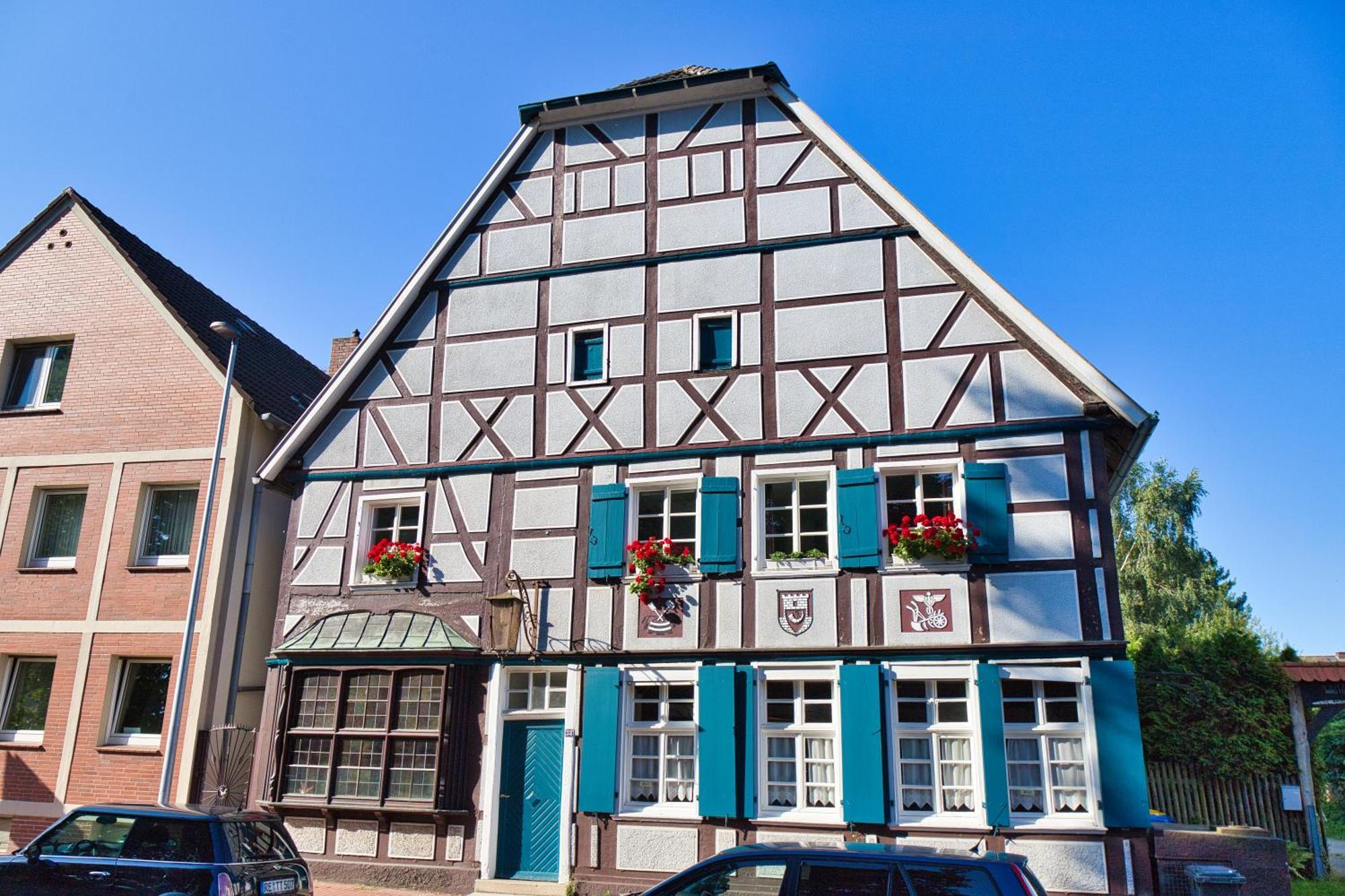 Gasthaus Benke, Fachwerkhaus In Westfalen Datteln Bagian luar foto